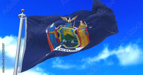 The coat of arms of the state of New York was formally adopted in 1778, and appears as a component of the state's flag and seal.
