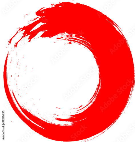 Red enso symbol vector