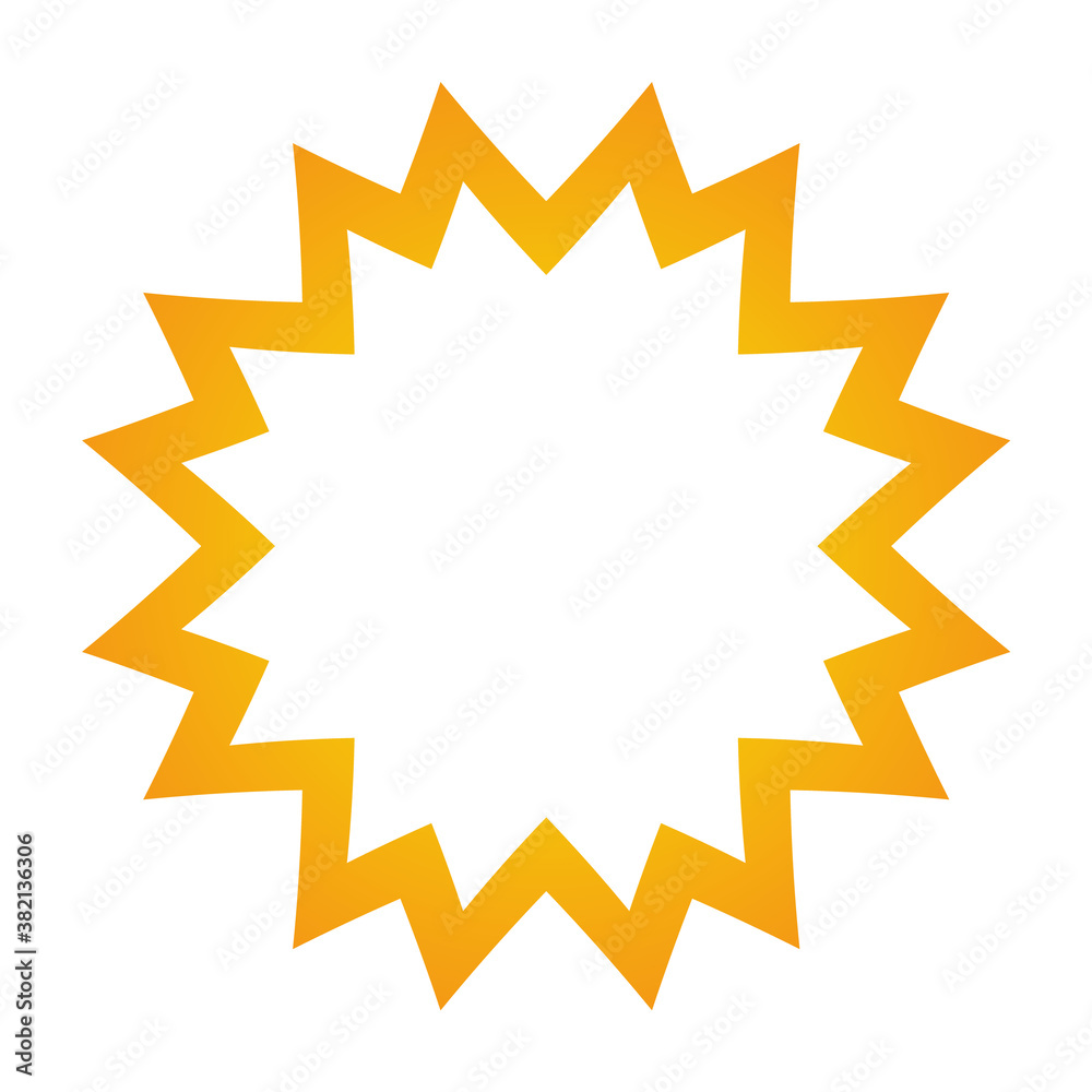 illustration of a yellow label illustration of a yellow label