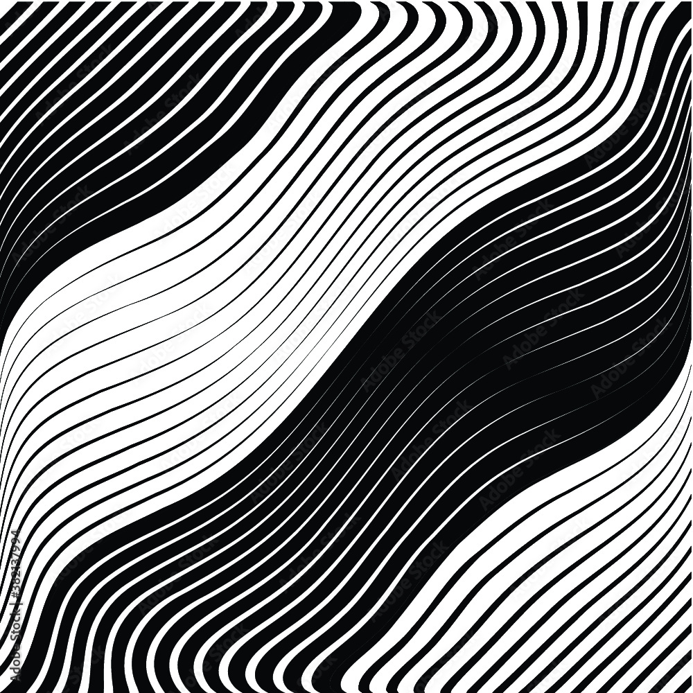 Abstract warped Diagonal Striped Background . Vector curved twisted slanting, waved lines texture
Abstract warped Diagonal Striped Background . Vector curved twisted slanting, waved lines texture