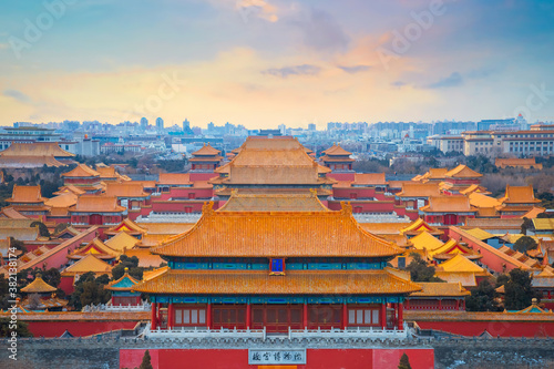 Shenwumen (Gate of Divine Prowess) at the north end of the Forbidden City in Beijing, China
