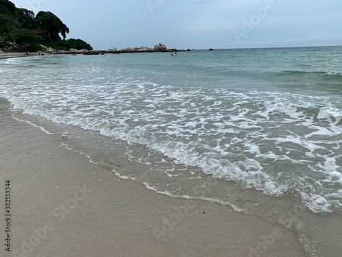 Island resort beach walking enjoy the loneliness