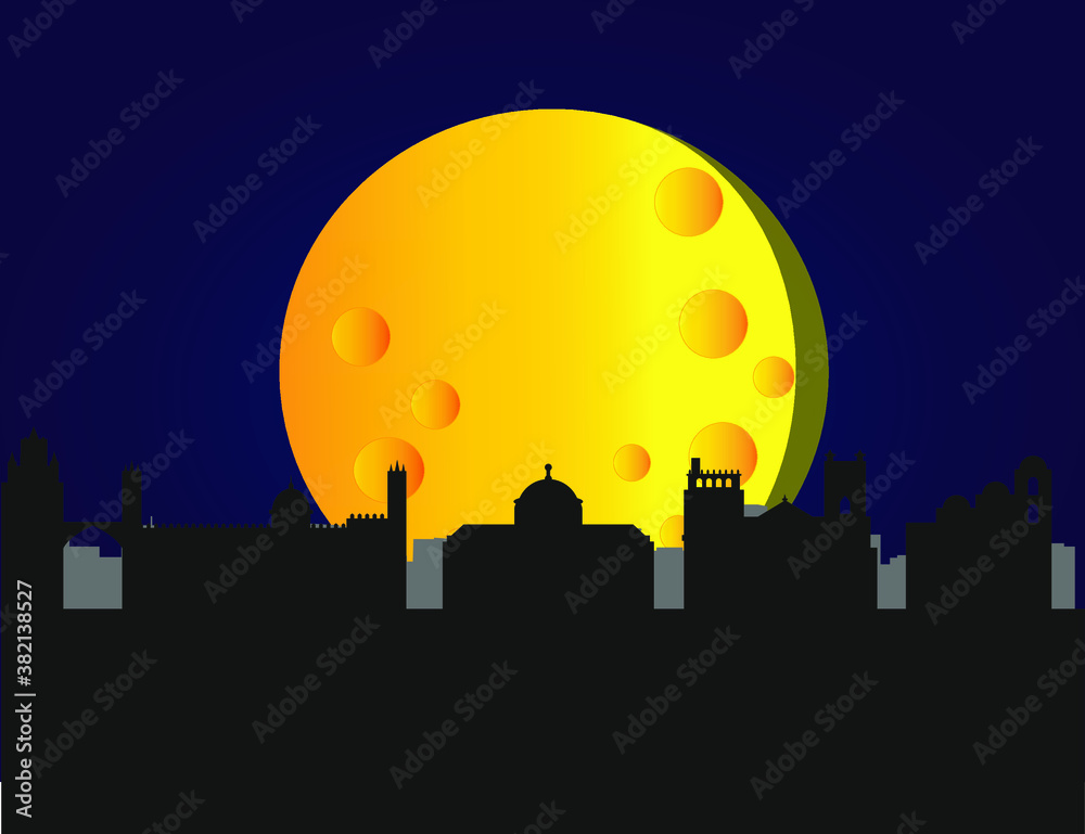 Fototapeta premium Palermo city skyline in Italy