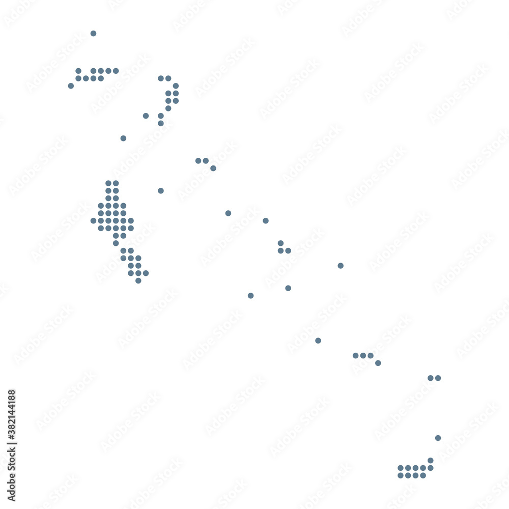 Bahamas Map - Vector Pixel Solid Contour Bahamas Map - Vector Pixel Solid Contour