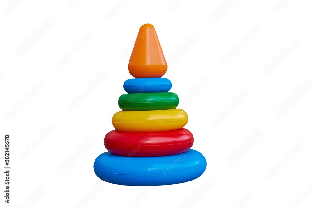 toy Pyramid,children's toy pyramid isolated on white background toy Pyramid,children's toy pyramid isolated on white background