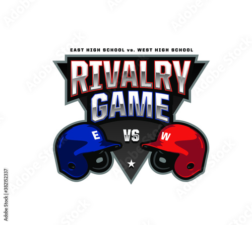 Baseball Rivalry Game Logo