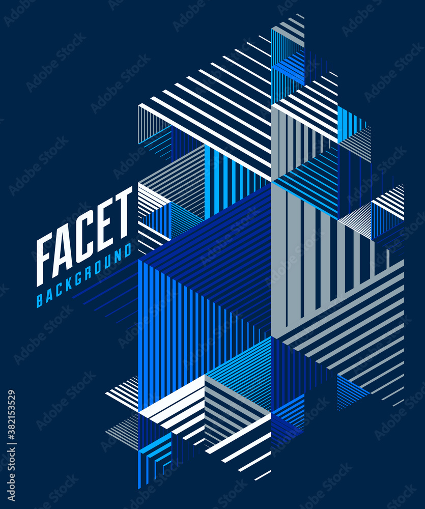 Line design 3D cubes and triangles abstract background, polygonal low poly isometric retro style template. Stripy graphic element isolated. Template for poster or banner, cover or ad. Line design 3D cubes and triangles abstract background, polygonal low poly isometric retro style template. Stripy graphic element isolated. Template for poster or banner, cover or ad.