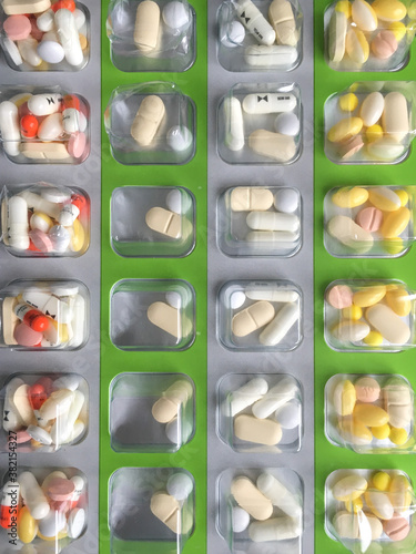 Medication in a weekly blister pack