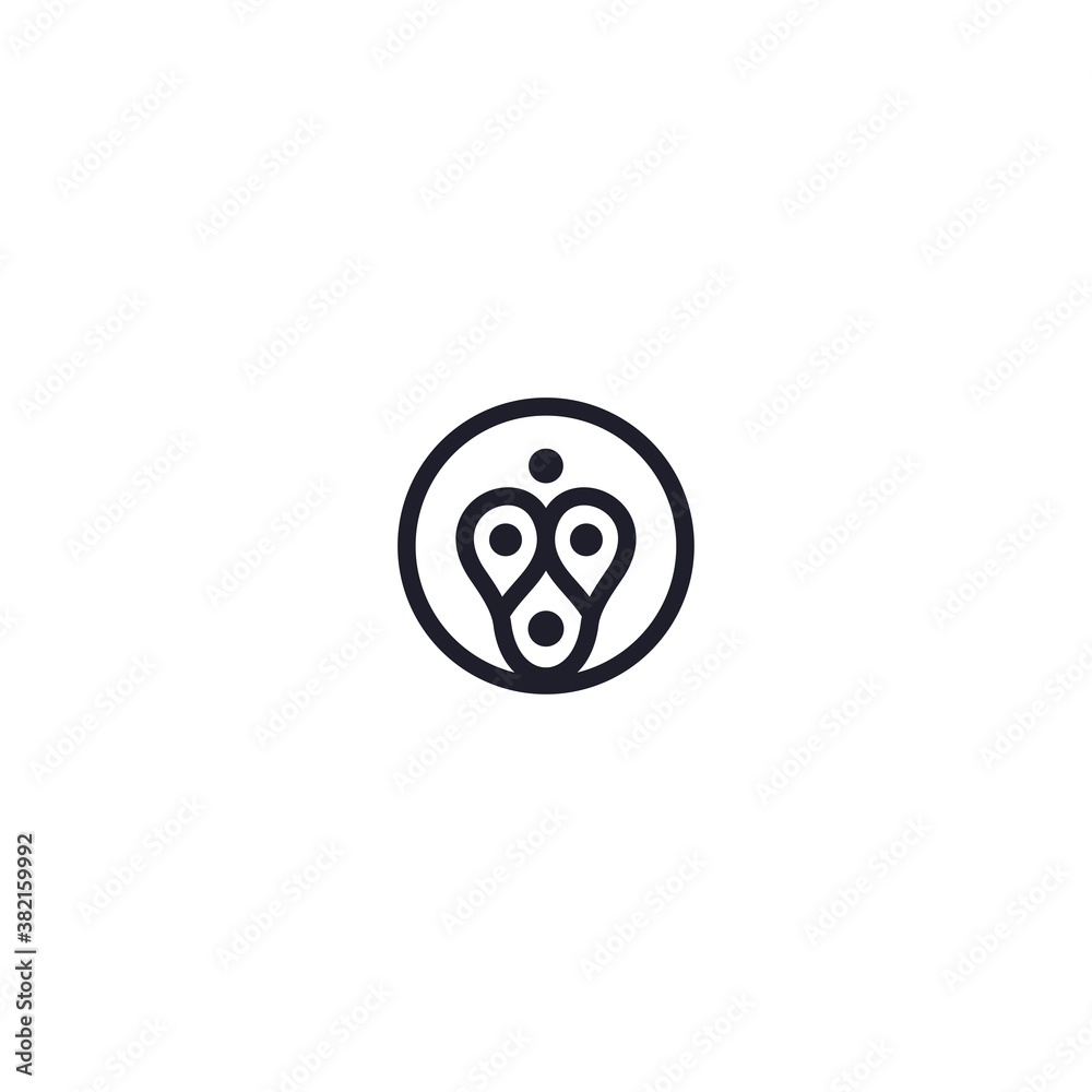 people Abstract logo template vector illustration