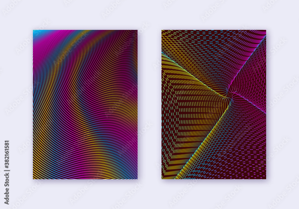 Cover design template set. Abstract lines modern b Cover design template set. Abstract lines modern b