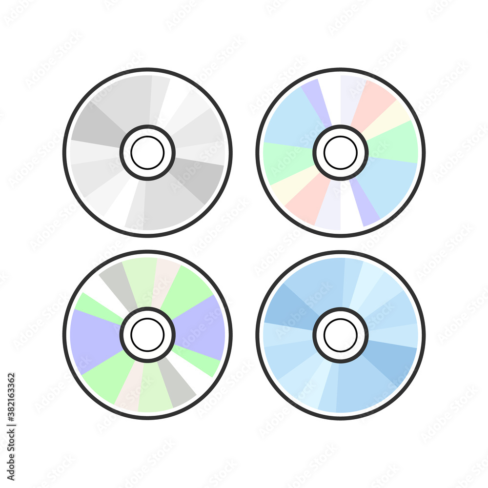 CD DVD icon disc vector blank illustration. Compact disk dvd music audio CD DVD icon disc vector blank illustration. Compact disk dvd music audio