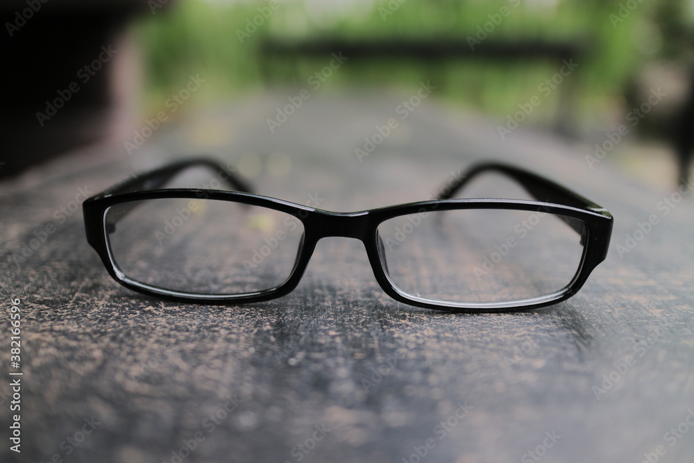 glasses on the table
