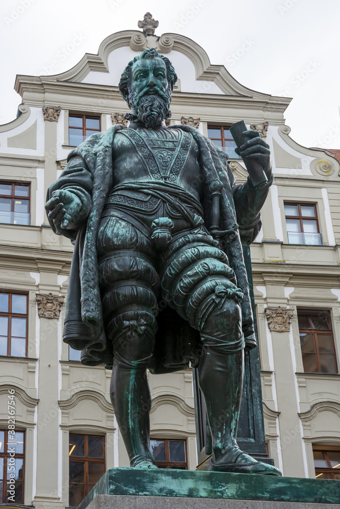Historic Fugger sculpture in Augsburg Historic Fugger sculpture in Augsburg