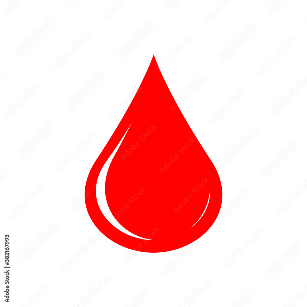 Red Blood Drop Icon Red Blood Drop Icon