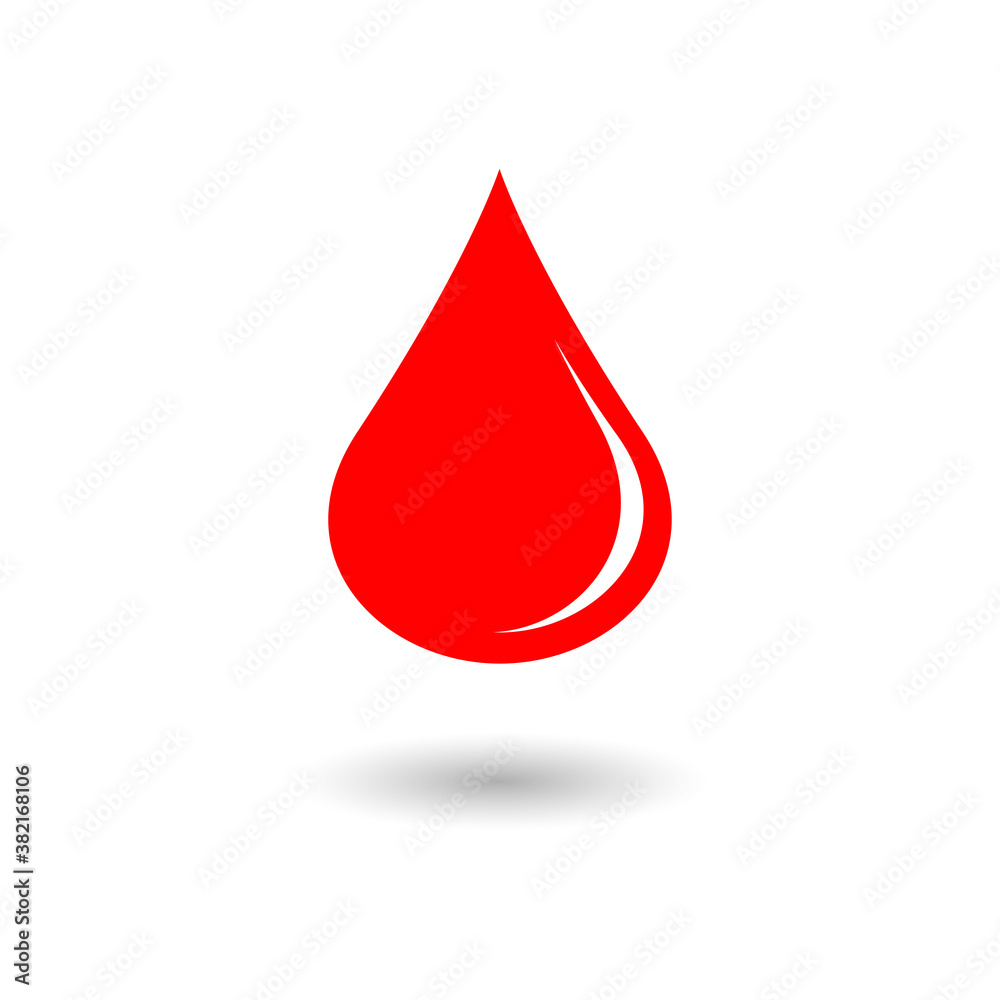 Red Blood Drop Icon Red Blood Drop Icon