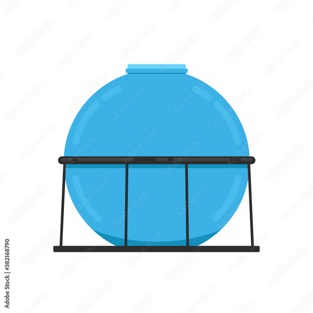Water tank vector. wallpaper. water tank on white background.