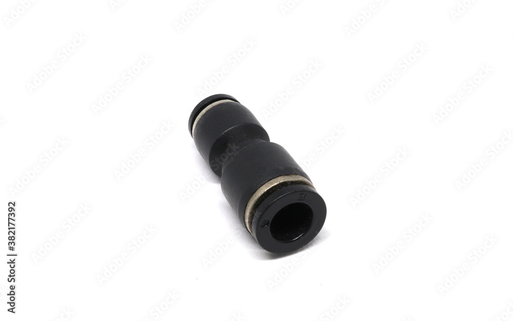 Pneumatic Push In Fittings for Air/Water Hose and Tube Connector size 8mm to  6mm  isolated on white background