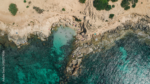 Spanish coastline in Formentera, Balearic Islands, Spain