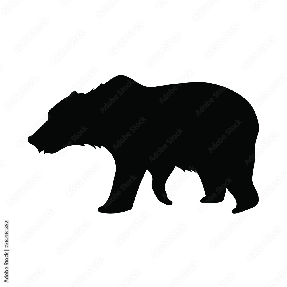 Fototapeta premium silhouette of a bear