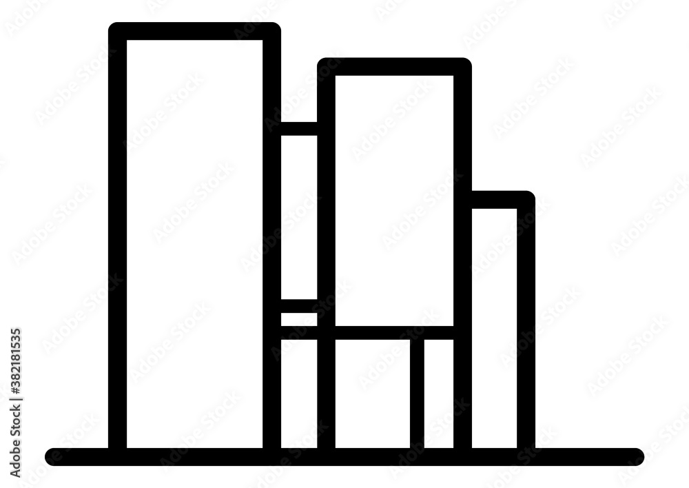 Company building in flat style. Vector Illustration Company building in flat style. Vector Illustration