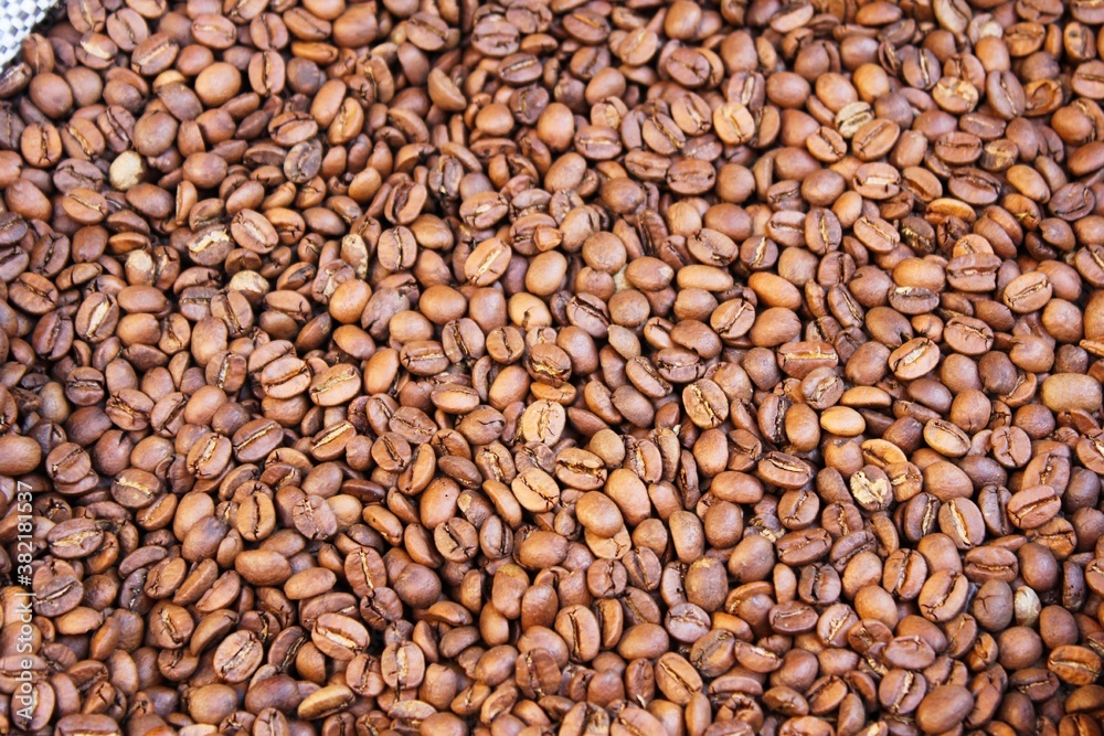 Raw coffee beans in sacks, coffee shop in Athens, Greece. Raw coffee beans in sacks, coffee shop in Athens, Greece.
