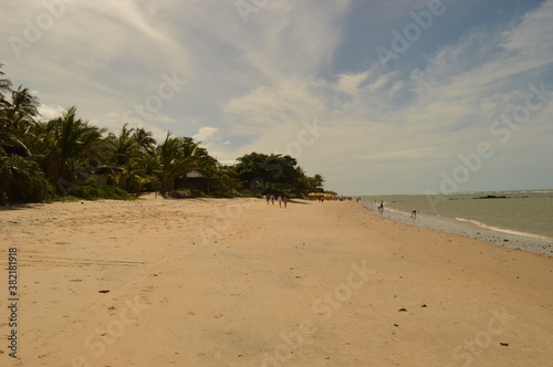 Sunset on the beautiful beaches of Cabo Frio  Morro do Sao Paulo and Boipeba island in Brazil