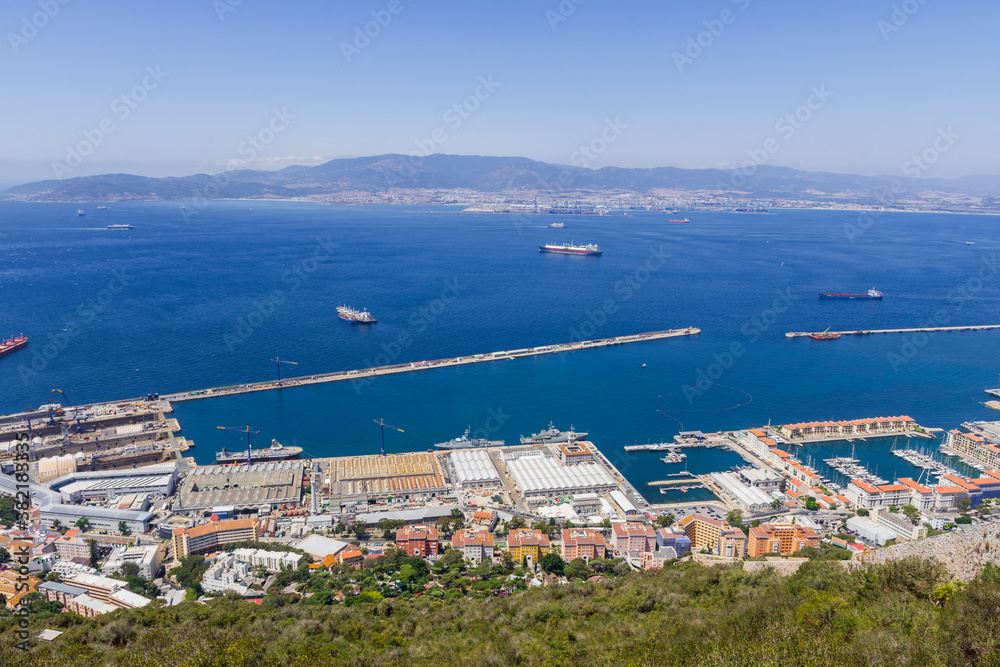 Obraz premium spectacular views from the rock of Gibraltar