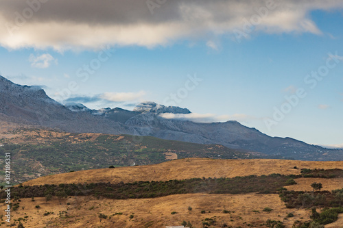 view of the horizon from the road. Morocco