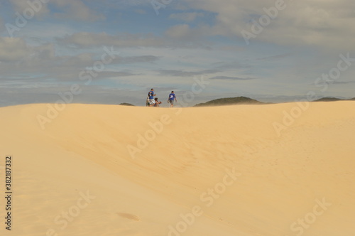 The sand dunes and beaches on Santa Catarina Island  Florianopolis  in Brazil