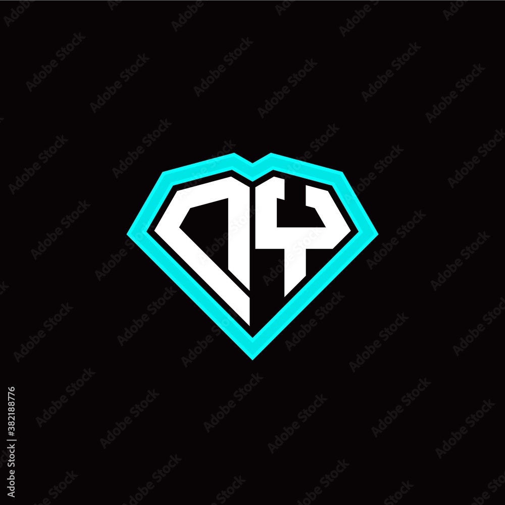D Y initial letter with unique diamond style logo template vector D Y initial letter with unique diamond style logo template vector