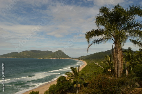 The sand dunes and beaches on Santa Catarina Island (Florianopolis) in Brazil