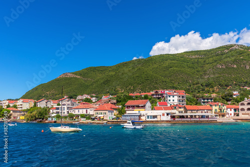 Beautiful Adriatiac sea coast near Kotor, Montenegro