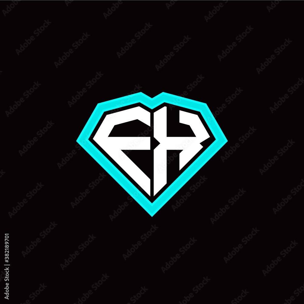 F X initial letter with unique diamond style logo template vector F X initial letter with unique diamond style logo template vector