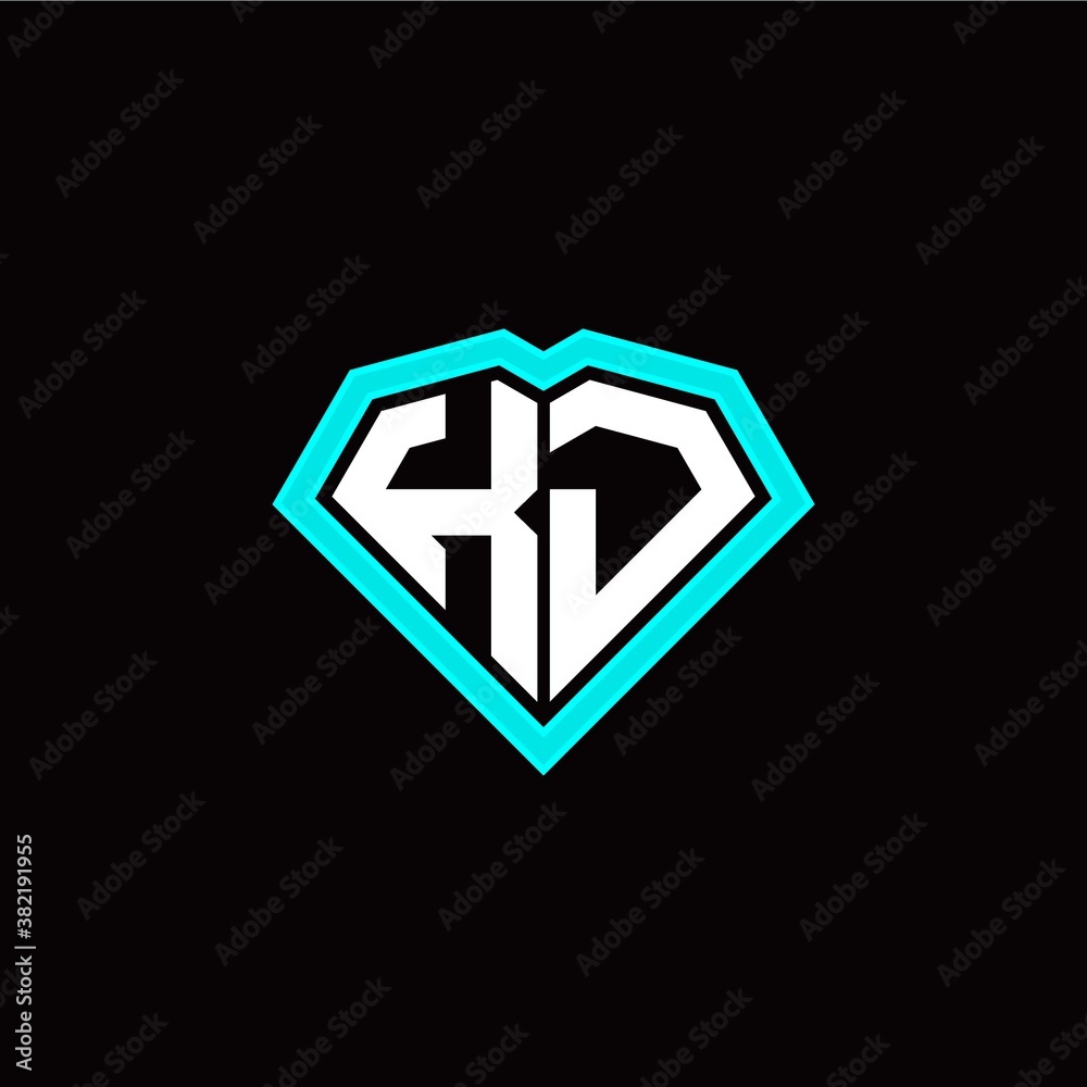 K J initial letter with unique diamond style logo template vector K J initial letter with unique diamond style logo template vector