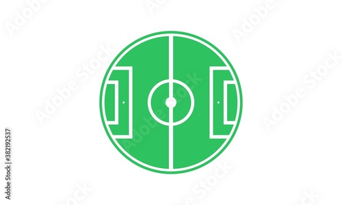 Football field illustration vector design
