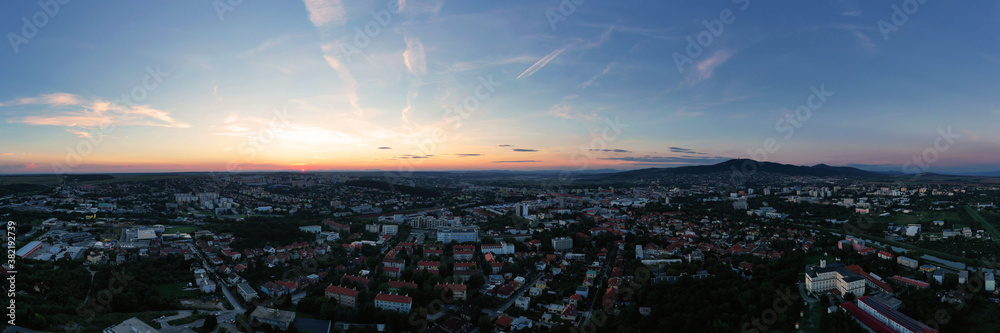 Fototapeta premium Aerial view of the city of Nitra in Slovakia