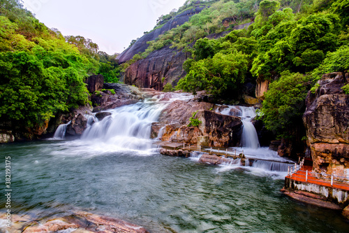 Manimutharu Waterfalls .  photo