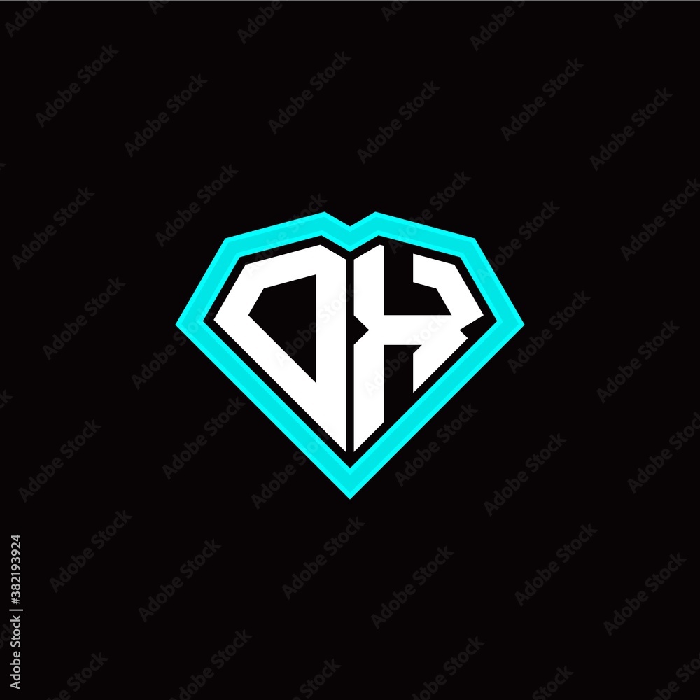 O X initial letter with unique diamond style logo template vector O X initial letter with unique diamond style logo template vector