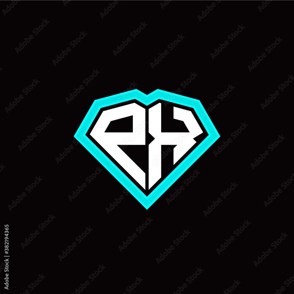 P X initial letter with unique diamond style logo template vector P X initial letter with unique diamond style logo template vector