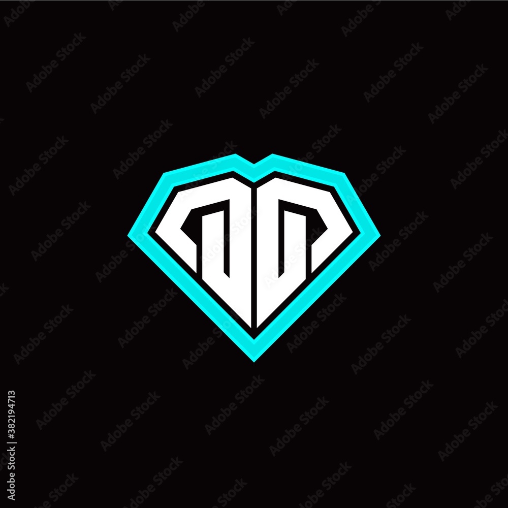 Q Q initial letter with unique diamond style logo template vector Q Q initial letter with unique diamond style logo template vector