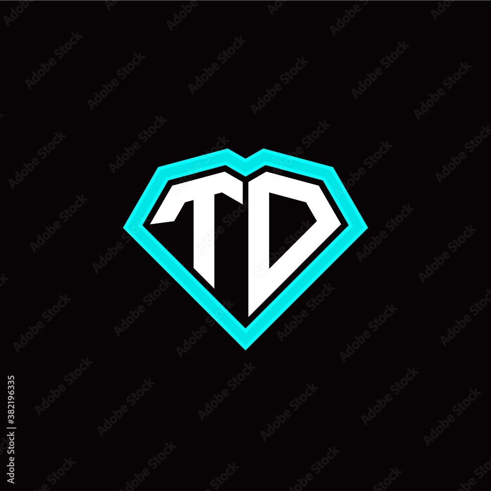 T O initial letter with unique diamond style logo template vector