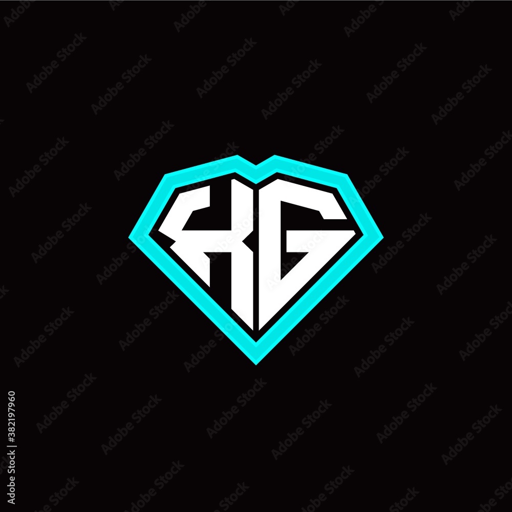 X G initial letter with unique diamond style logo template vector X G initial letter with unique diamond style logo template vector