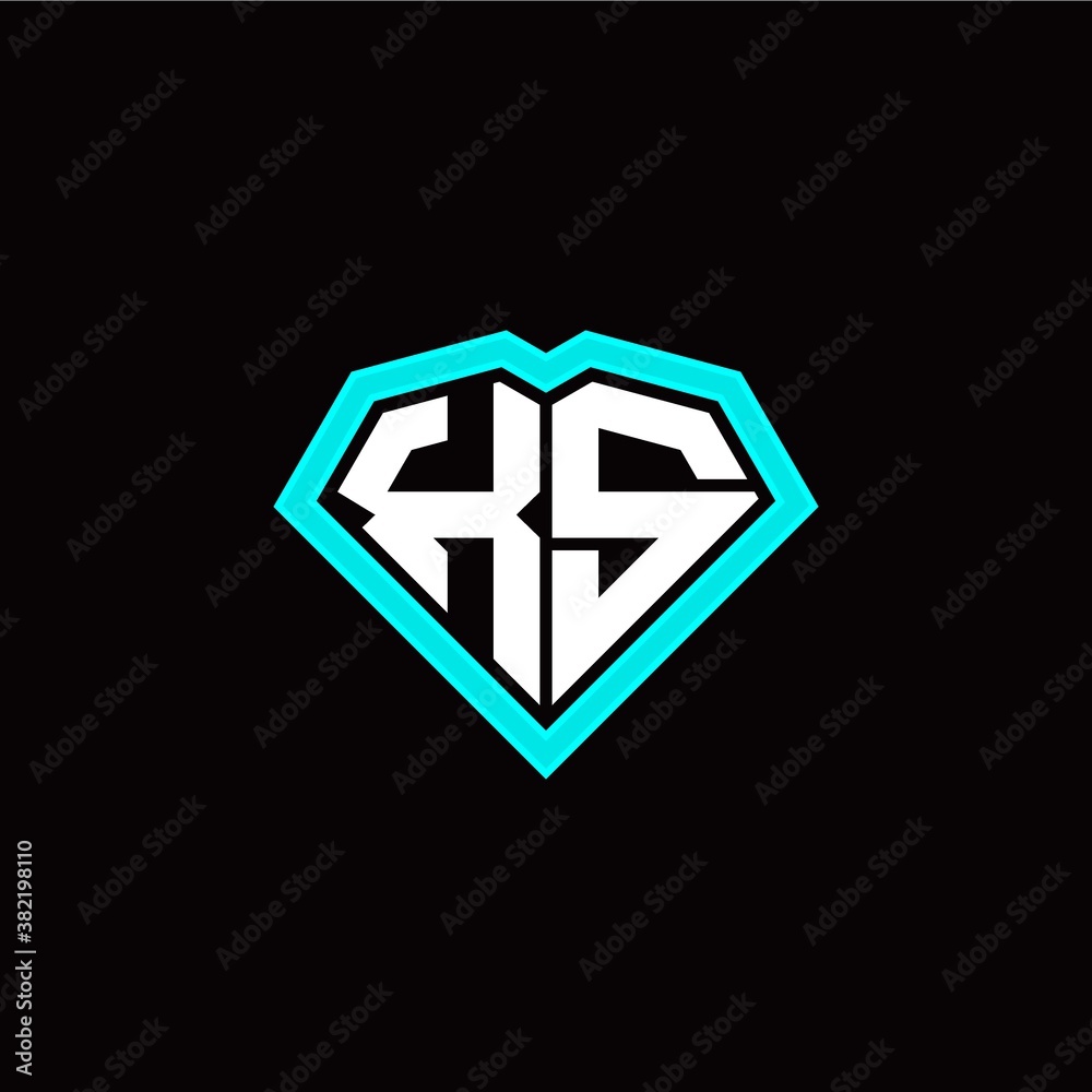 X S initial letter with unique diamond style logo template vector X S initial letter with unique diamond style logo template vector