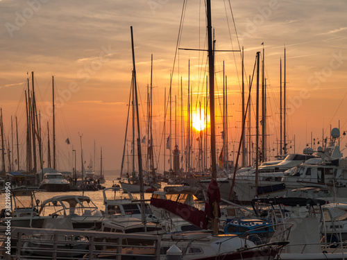Yachts and sailing boats in Saint-Tropez, French Riviera, Côte d'Azur, France