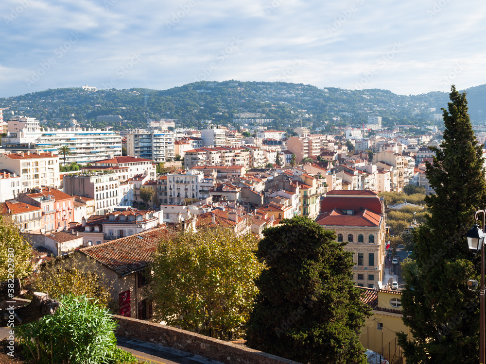 View of Cannes, French Riviera, Cote d'Azur, southern France