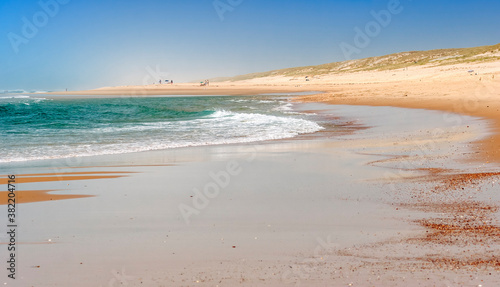 Empty beach on Atlantic Ocean