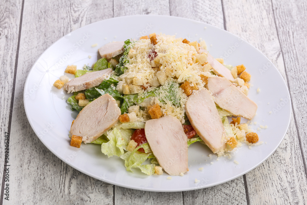Caesar salad with chicken breast Caesar salad with chicken breast