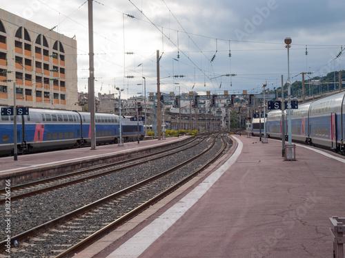 Railway station in Nice, France