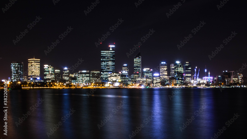 Perth during the night, Australia 