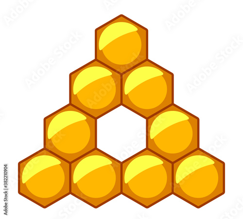 Abstract honeycomb triangle